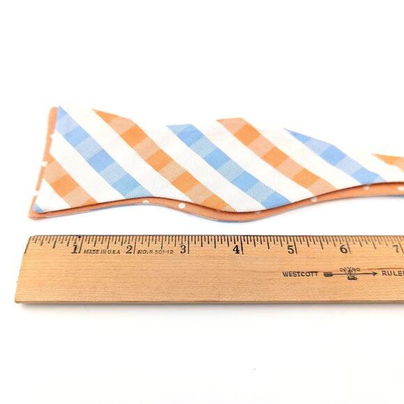 Izod Bow Tie Plaid Polka Dot Reversible Adjustable Preppy Summer Wedding Pastel - Picture 10 of 10